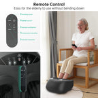 Snailax Shiatsu Foot Mass Massager with Remote Control - Electric Deep Kneading, Compression, Vibration, Foot Warmer - Damaged Box