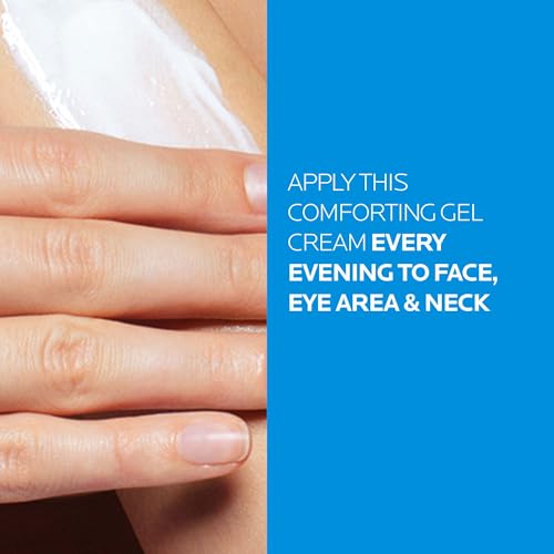 La Roche-Posay Toleriane Dermallergo Soothing Night Cream, 48H Hydrating Gel-Moisturiser for Ultra-Sensitive and Allergy-Prone Skin, with Niacinamide and Vitamin B6, 40ml - Damaged Box