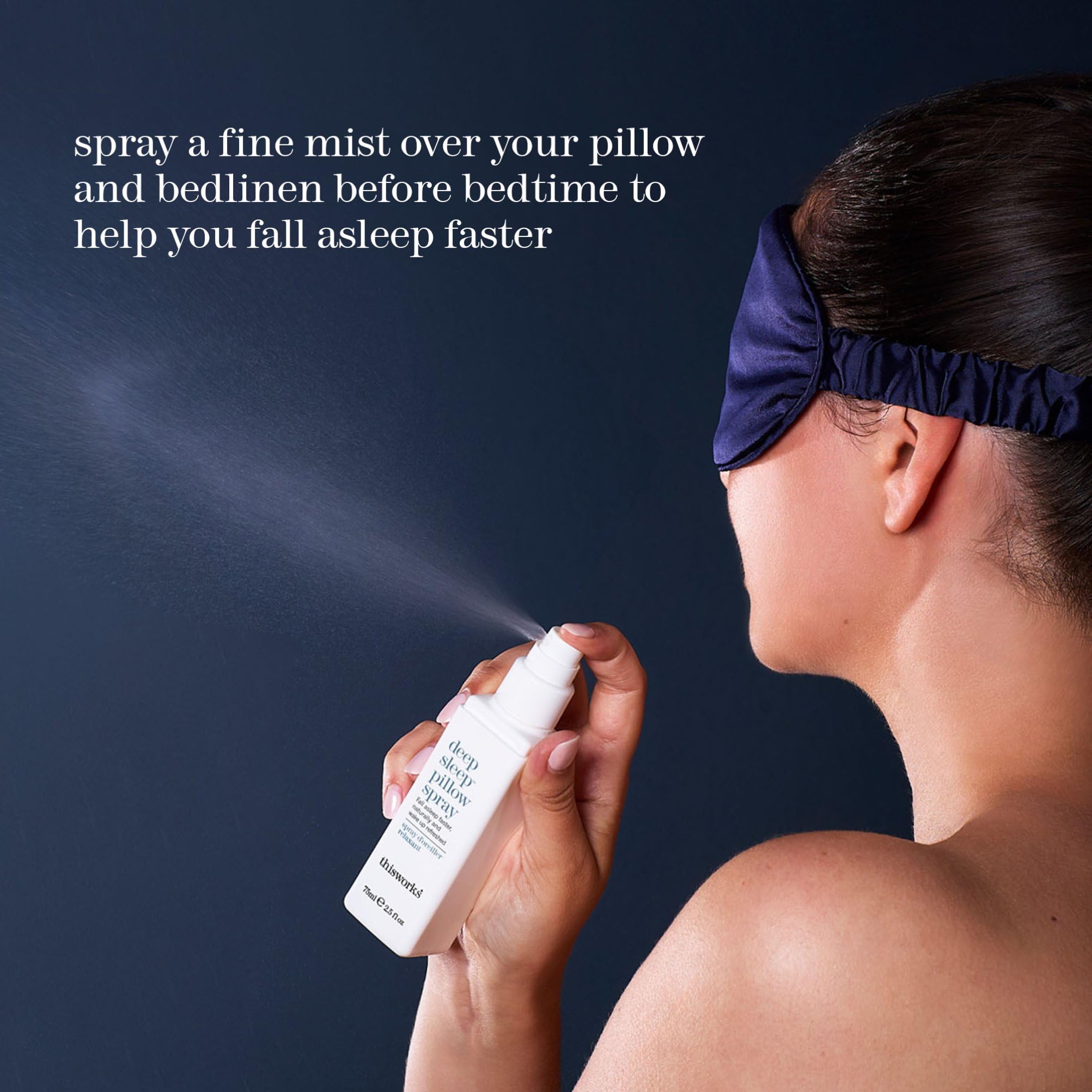 This Works Deep Sleep Pillow Spray, 75 ml, Infused with Lavender, Camomile and Vetivert - Science-Backed Natural Pillow Mist to Aid Sleep