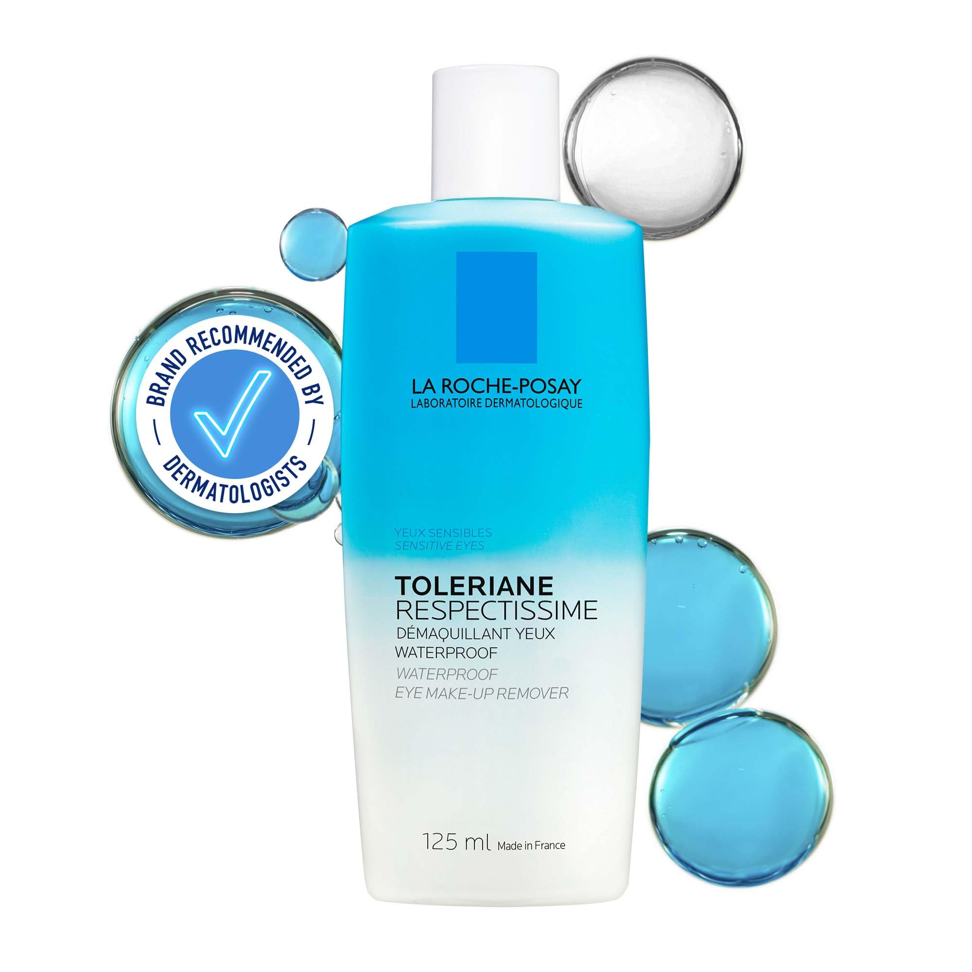 La Roche-Posay Respectissime Waterproof Gentle Eye Makeup Remover For Sensitive Skin 125ml - Damaged Box - BBE 01/2029