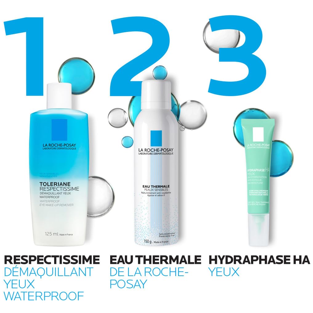 La Roche-Posay Respectissime Waterproof Gentle Eye Makeup Remover For Sensitive Skin 125ml - Damaged Box - BBE 01/2029
