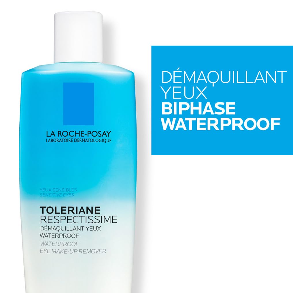 La Roche-Posay Respectissime Waterproof Gentle Eye Makeup Remover For Sensitive Skin 125ml - Damaged Box - BBE 01/2029