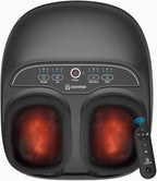 COMFIER Shiatsu Foot Massager with Heat, Kneading, Compression, Vibration - Electric Feet Massager for Plantar Fasciitis, Neuropathy - Damaged Box