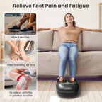 COMFIER Shiatsu Foot Massager with Heat, Kneading, Compression, Vibration - Electric Feet Massager for Plantar Fasciitis, Neuropathy - Damaged Box