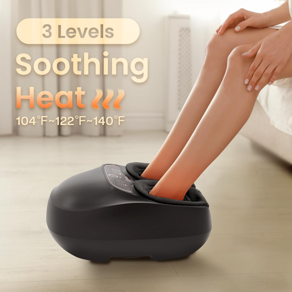 COMFIER Shiatsu Foot Massager with Heat, Kneading, Compression, Vibration - Electric Feet Massager for Plantar Fasciitis, Neuropathy - Damaged Box