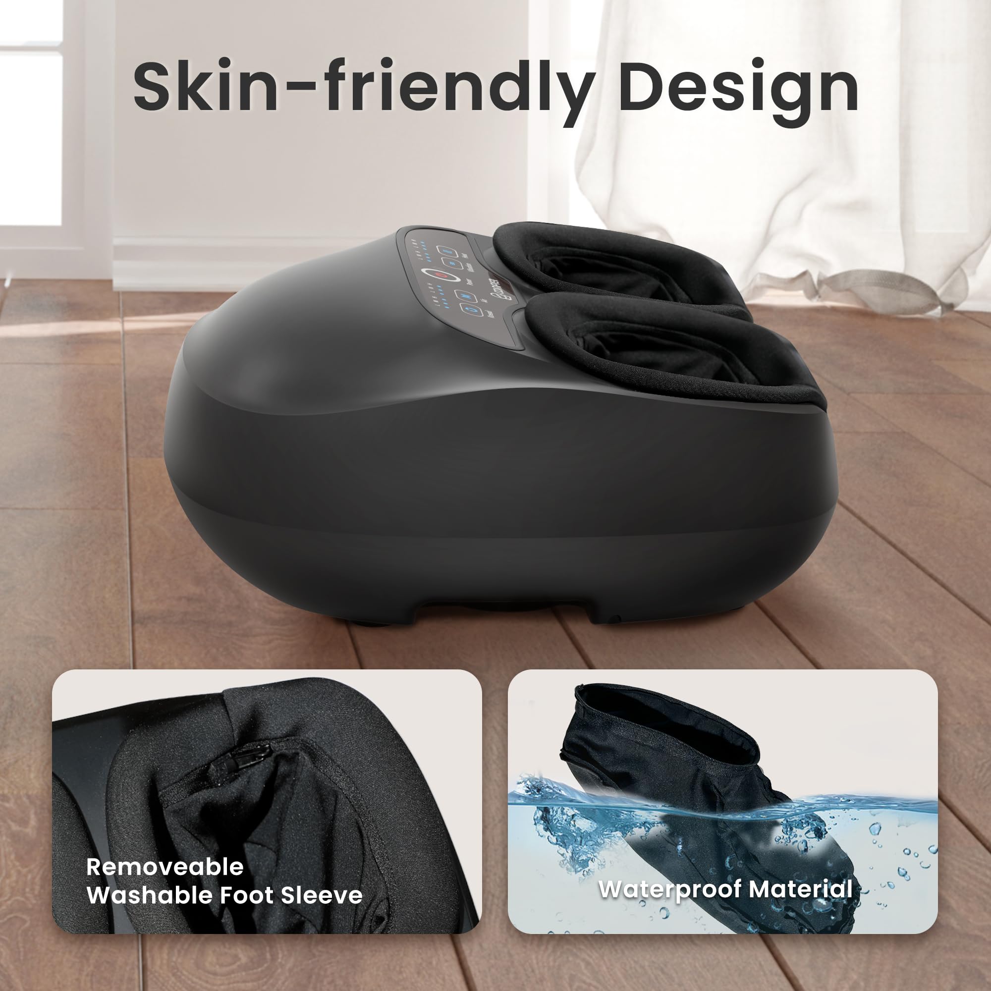 COMFIER Shiatsu Foot Massager with Heat, Kneading, Compression, Vibration - Electric Feet Massager for Plantar Fasciitis, Neuropathy - Damaged Box