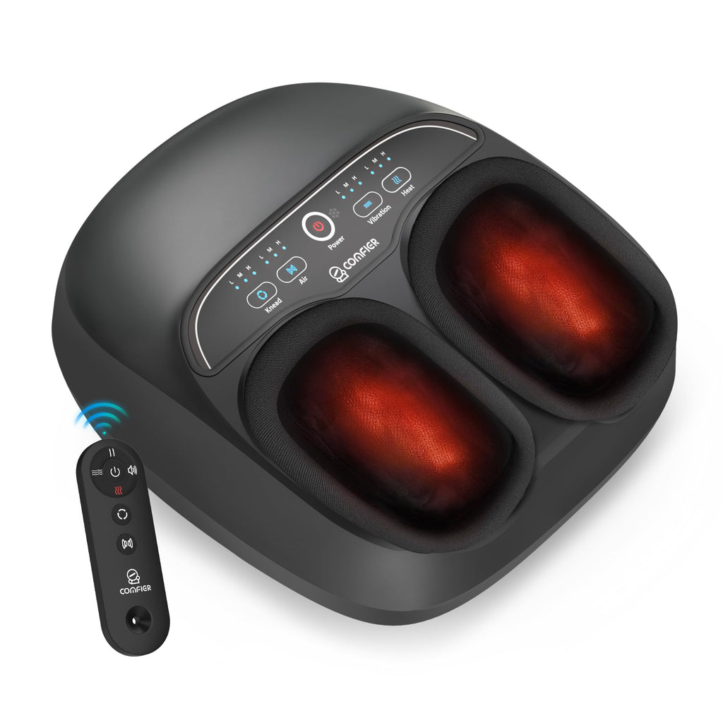 COMFIER Shiatsu Foot Massager with Heat, Kneading, Compression, Vibration - Electric Feet Massager for Plantar Fasciitis, Neuropathy - Damaged Box