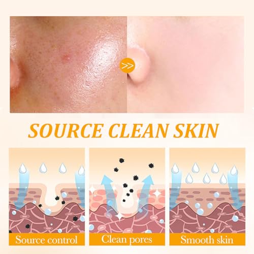 Canamin 2 Pcs Turmeric Face Wash with Brush & Turmeric Kojic Acid Cleansing Pads, Skin Care Set for Deep Cleansing and Brightening, Remove Impurities and Exfoliating, Suitable for All Skin Types