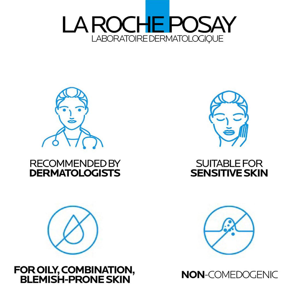 La Roche Posay Effaclar 3-Step Anti-Blemish System Kit, Complete Skincare Routine, Cleanser 200ml, Toner 200ml, & Moisturiser 40ml, Suitable For All Skin Types Including Oily & Blemish-Prone Skin - Damaged Box