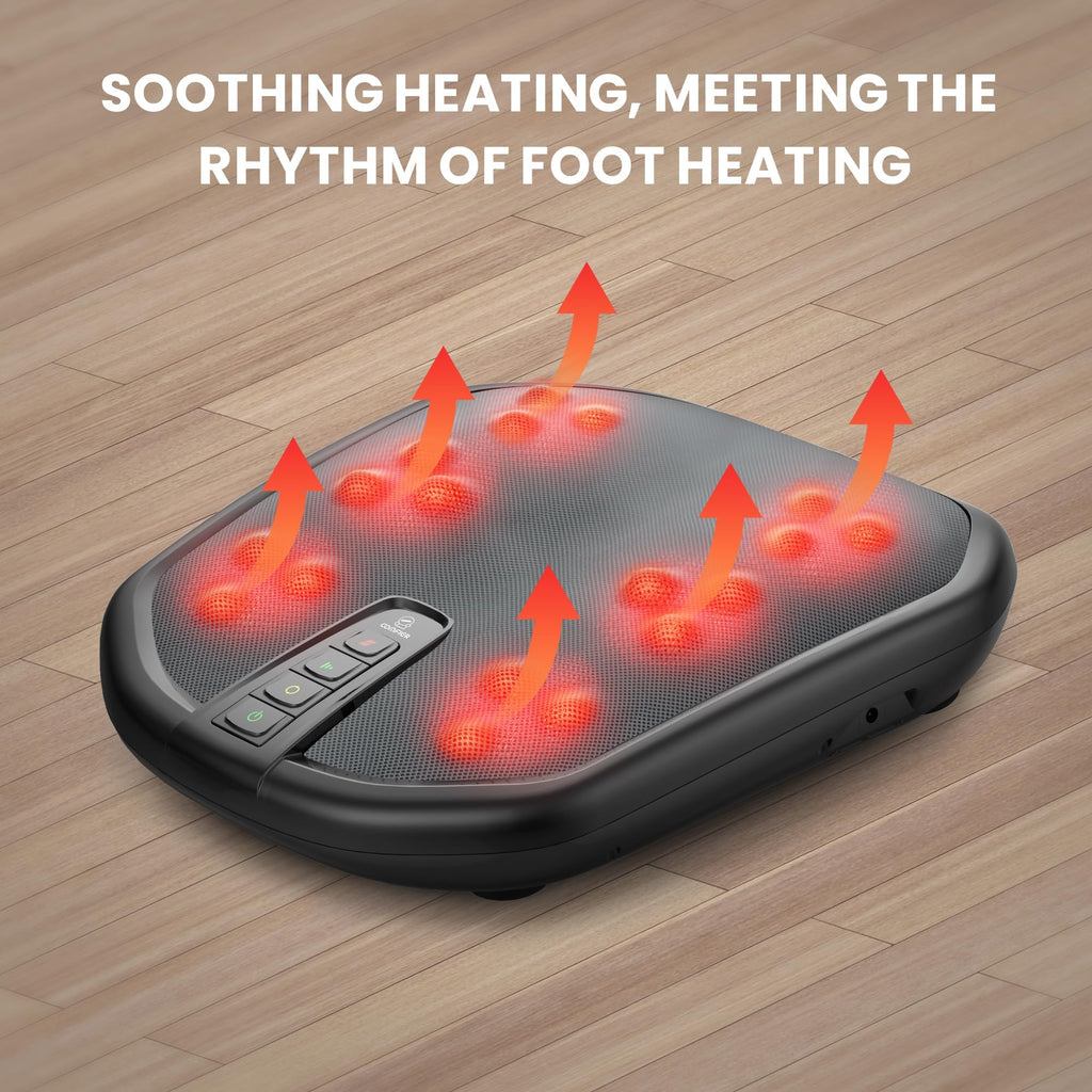 COMFIER Shiatsu Foot Massager Machine with Heat - Heated Foot Warmer for Pain Relief, Plantar Fasciitis - Black - Very Good