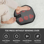 COMFIER Shiatsu Foot Massager Machine with Heat - Heated Foot Warmer for Pain Relief, Plantar Fasciitis - Black - Very Good