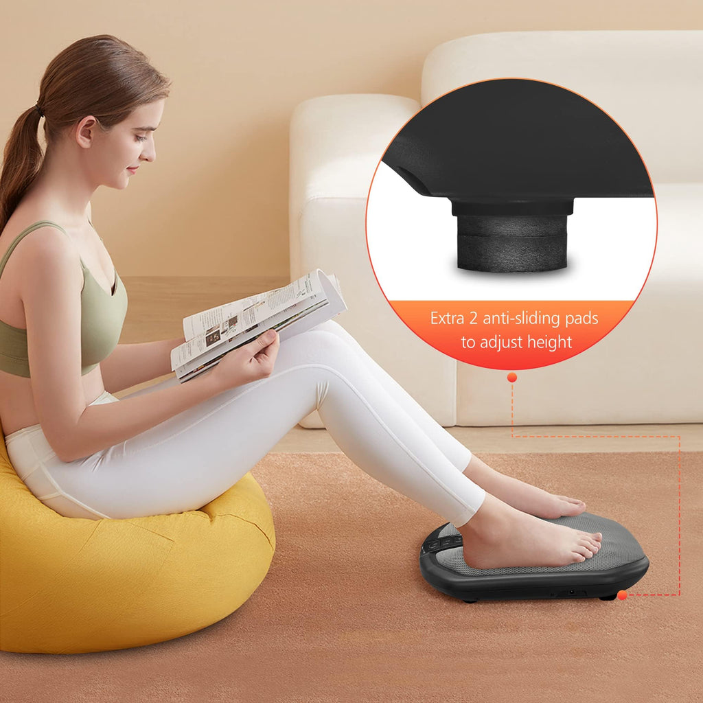 COMFIER Shiatsu Foot Massager Machine with Heat - Heated Foot Warmer for Pain Relief, Plantar Fasciitis - Black - Very Good