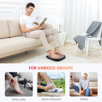 COMFIER Shiatsu Foot Massager Machine with Heat - Heated Foot Warmer for Pain Relief, Plantar Fasciitis - Black - Very Good