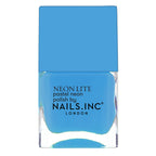 Nails Inc Be Your Inc.redible Self, Seabright Street, Blue, Neon, No Chip, Long Lasting, Quick Dry, Air Dry, Professional Manicures & Pedicures, Fingernails & Toenails, Vegan Nail Polish, 14 ML