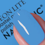 Nails Inc Be Your Inc.redible Self, Seabright Street, Blue, Neon, No Chip, Long Lasting, Quick Dry, Air Dry, Professional Manicures & Pedicures, Fingernails & Toenails, Vegan Nail Polish, 14 ML