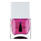 Nails Inc Glowing Out, Glowing My Way, Pink, Shimmer, Glossy, No Chip, Long Lasting, Quick Dry, Air Dry, Professional Manicures & Pedicures, Fingernails & Toenails, Vegan Nail Polish, 14 ML