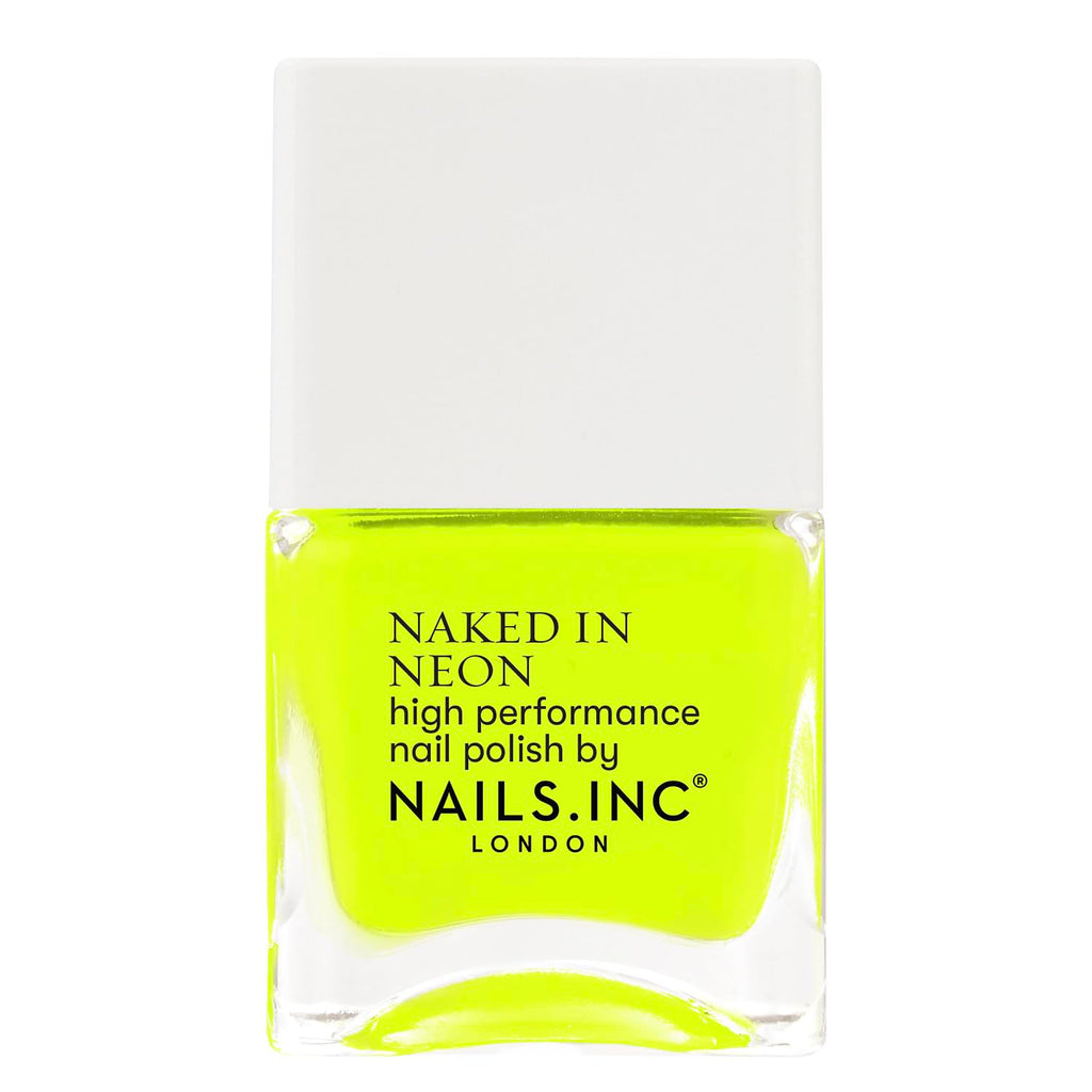 Nails Inc Be Your Inc.redible Self, Knightsrider's Street, Yellow, Neon, No Chip, Long Lasting, Quick Dry, Air Dry, Professional Manicures & Pedicures, Fingernails & Toenails, Vegan Nail Polish, 14 ML