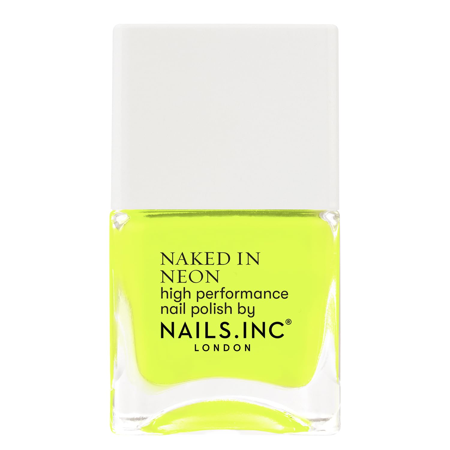Nails Inc Be Your Inc.redible Self, Knightsrider's Street, Yellow, Neon, No Chip, Long Lasting, Quick Dry, Air Dry, Professional Manicures & Pedicures, Fingernails & Toenails, Vegan Nail Polish, 14 ML