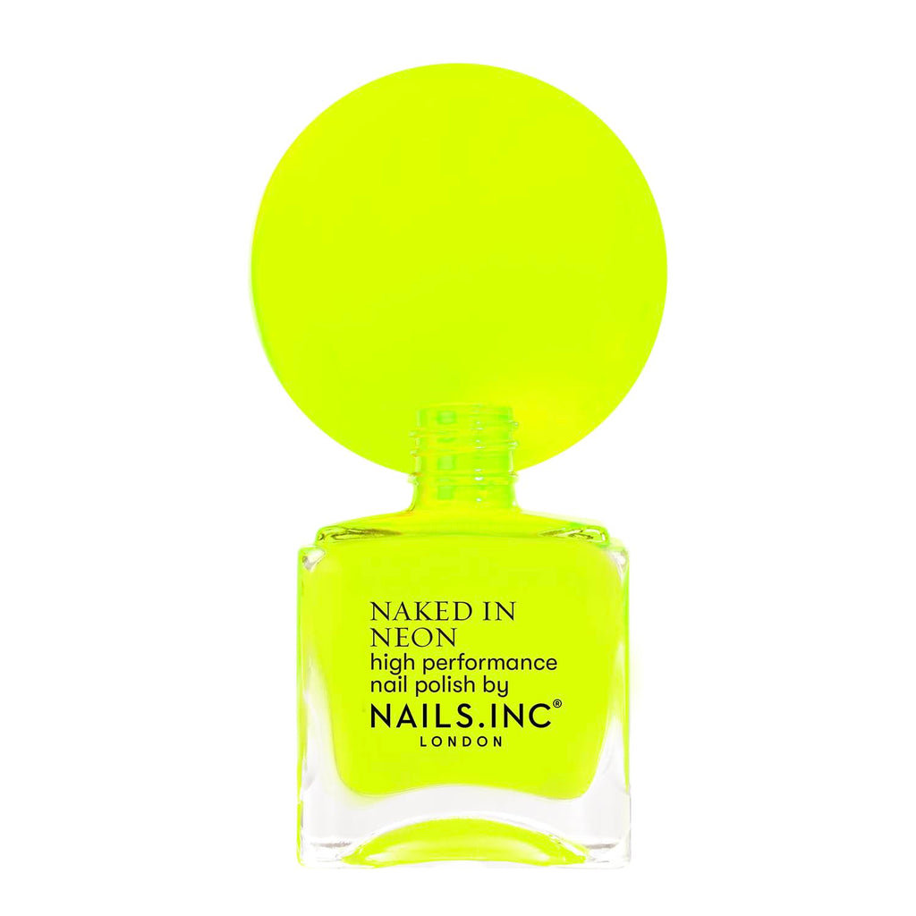 Nails Inc Be Your Inc.redible Self, Knightsrider's Street, Yellow, Neon, No Chip, Long Lasting, Quick Dry, Air Dry, Professional Manicures & Pedicures, Fingernails & Toenails, Vegan Nail Polish, 14 ML