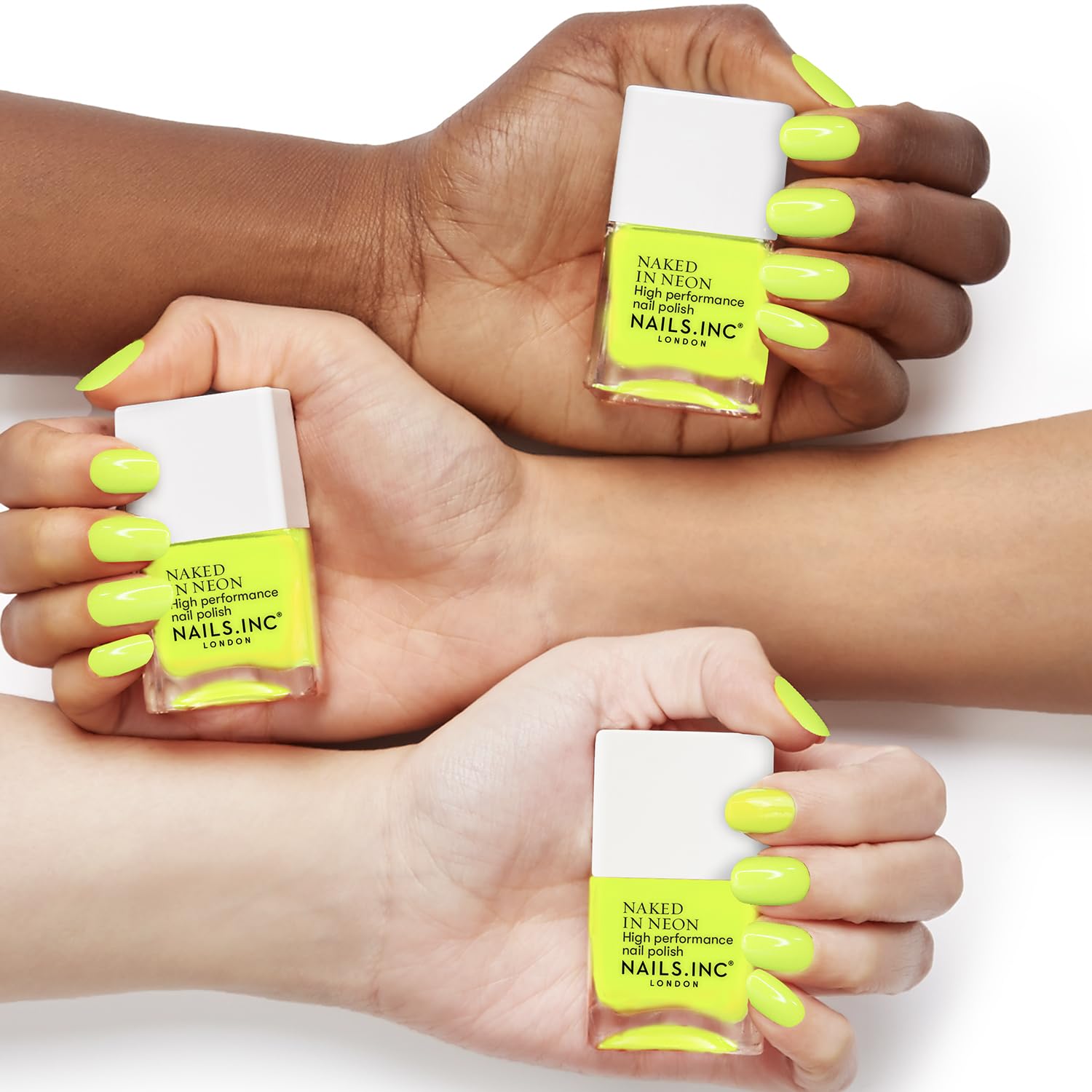 Nails Inc Be Your Inc.redible Self, Knightsrider's Street, Yellow, Neon, No Chip, Long Lasting, Quick Dry, Air Dry, Professional Manicures & Pedicures, Fingernails & Toenails, Vegan Nail Polish, 14 ML