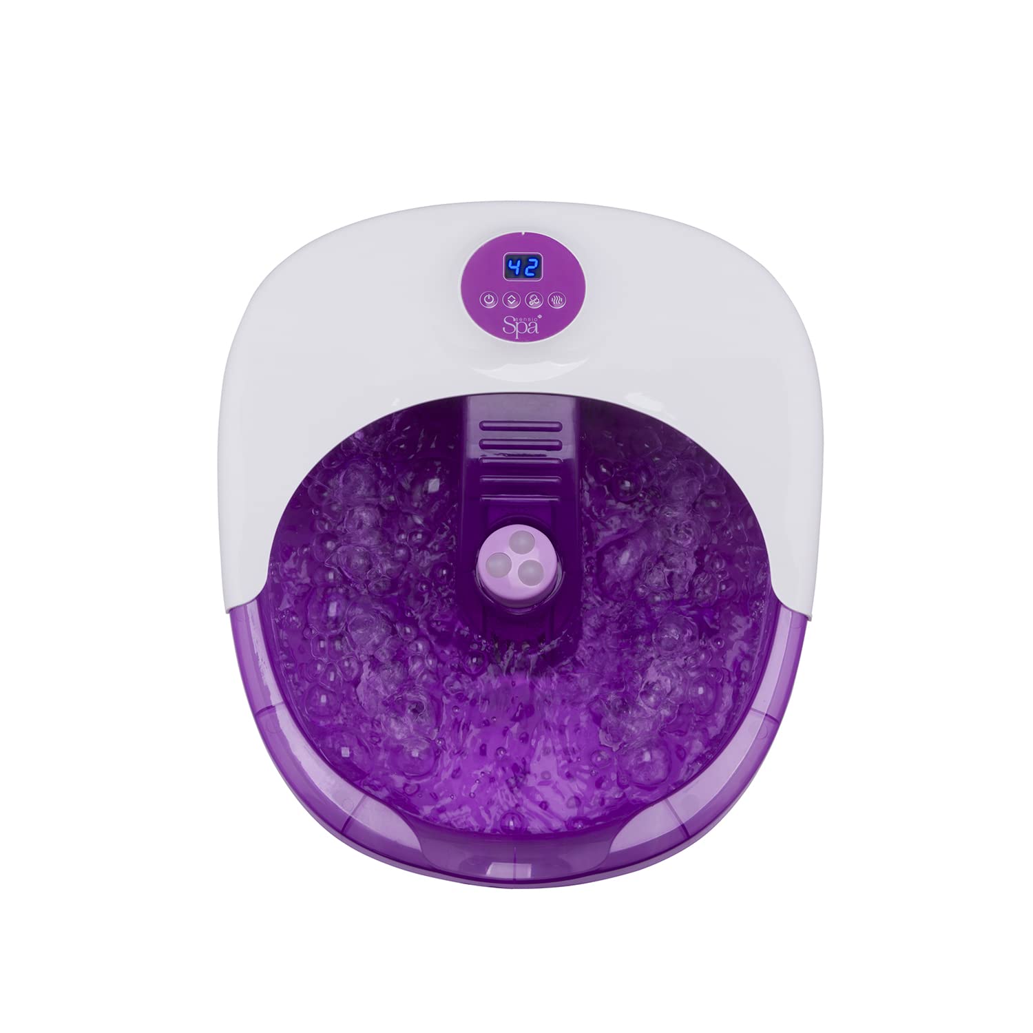 Sensio Spa Luxury Heated Foot Spa Massager - Digital Temperature Control, Bubble Bath, 4 Rollers, Pedicure Set