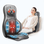 Comfier Neck and Back Massager with Heat - Shiatsu Massage Chair Pad for Full Back & Neck, Home Office Use - Damaged Box