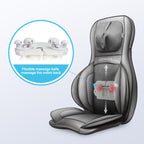 Comfier Neck and Back Massager with Heat - Shiatsu Massage Chair Pad for Full Back & Neck, Home Office Use - Damaged Box