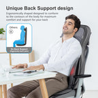 Comfier Neck and Back Massager with Heat - Shiatsu Massage Chair Pad for Full Back & Neck, Home Office Use - Damaged Box