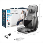 Comfier Neck and Back Massager with Heat - Shiatsu Massage Chair Pad for Full Back & Neck, Home Office Use - Damaged Box