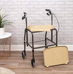 Aidapt Strolley Trolley - Height Adjustable, Removable Trays, Brakes - Mobility Aid, Dinner, Tea, Meals - Very Good