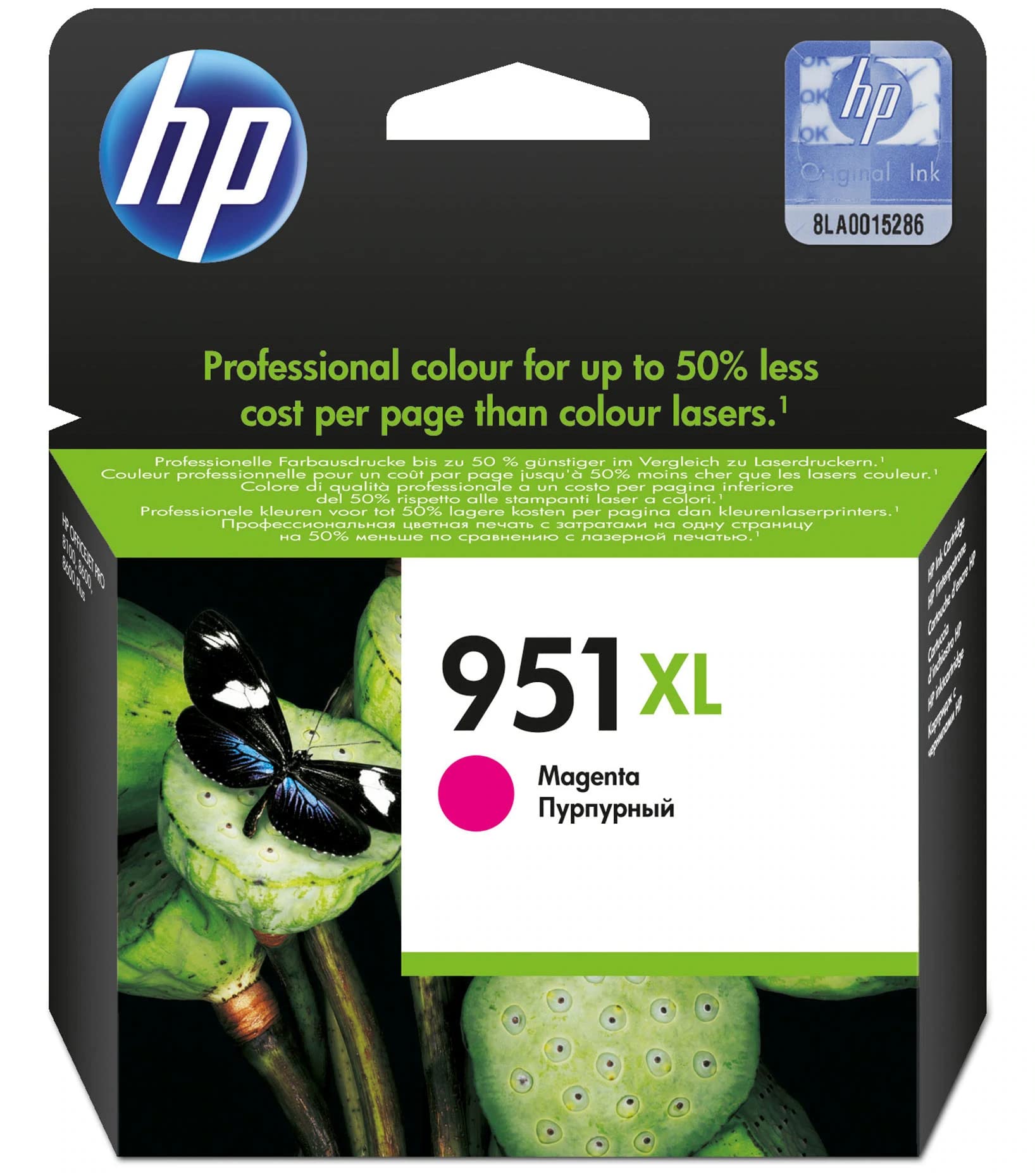 HP 951XL CN047AE Magenta Ink Cartridge - High Yield Original - BBE 04/2027