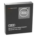Audi Dynamic Wheel Centre Caps - Black/Silver - Set of 4 - Part No. 4M8071006A