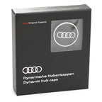 Audi Dynamic Wheel Centre Caps - Black/Silver - Set of 4 - Part No. 4M8071006A