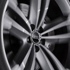 Audi Dynamic Wheel Centre Caps - Black/Silver - Set of 4 - Part No. 4M8071006A