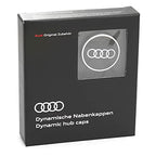Audi Dynamic Wheel Centre Caps - Black/Silver - Set of 4 - Part No. 4M8071006A