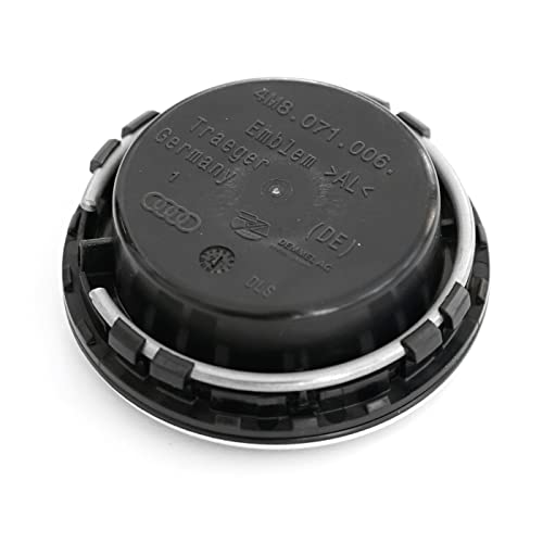 Audi Dynamic Wheel Centre Caps - Black/Silver - Set of 4 - Part No. 4M8071006A