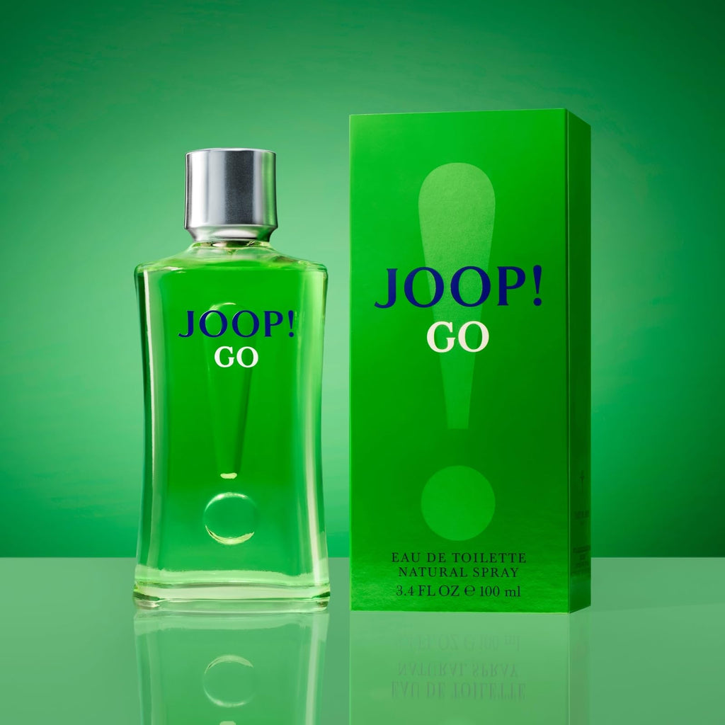 JOOP! Go Eau de Toilette for Men 100ml – Woody Fragrance with Bitter Orange, Cypress, Musk Notes - Damaged Box