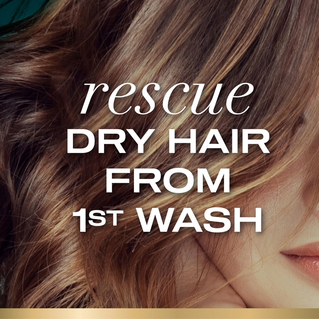 OGX Rescue Fusions Hydrating Conditioner - Hyaluronic Acid, Pro-Vitamin B5 - Reduces Dry Hair - Sulfate Free - 385ml