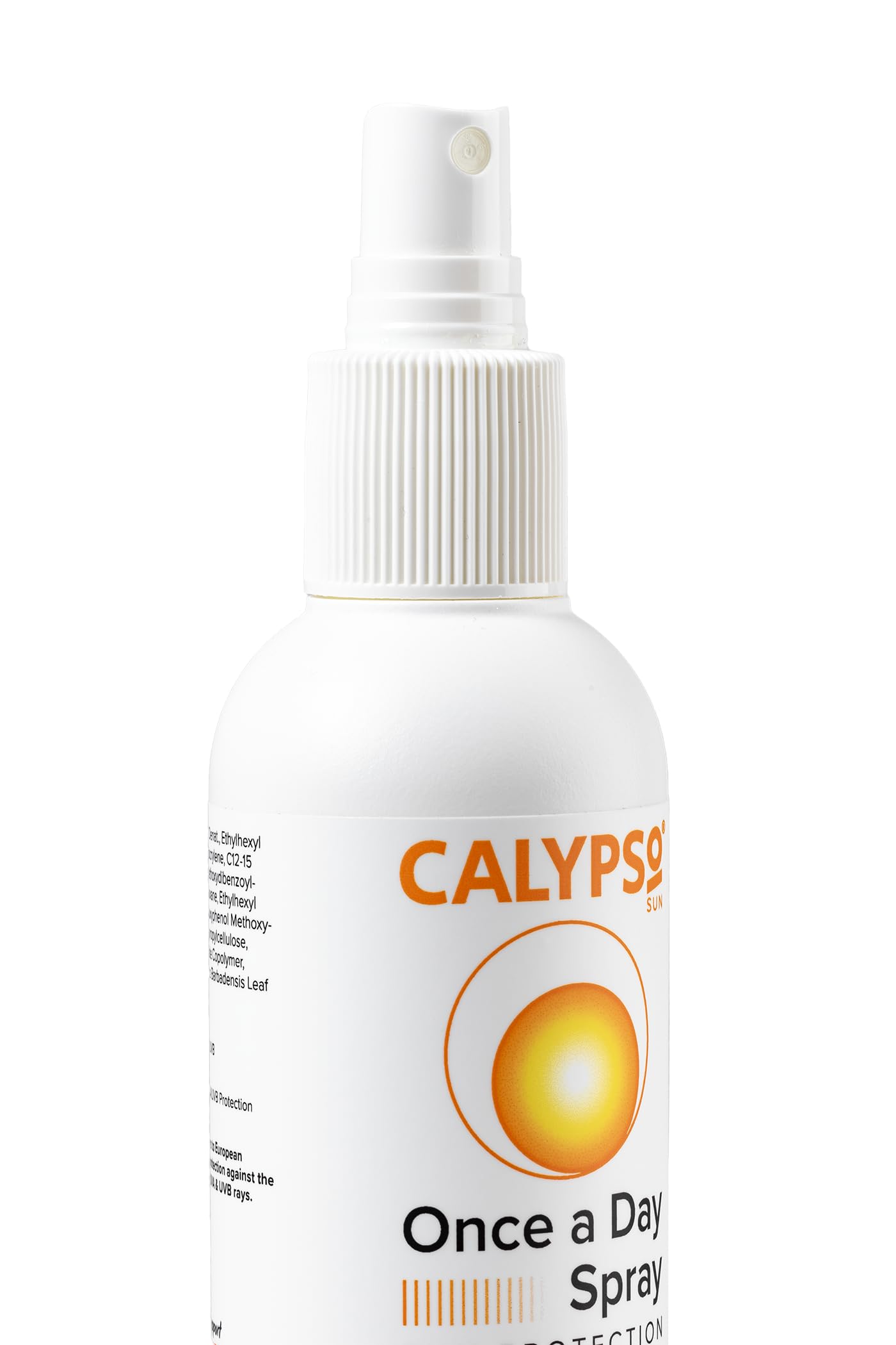 Calypso Once A Day Sun Protection Spray SPF30 | 8 Hours Sun Protection | Non Greasy | Water Resistant | 200ml, Transparent,package may vary