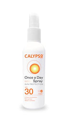 Calypso Once A Day Sun Protection Spray SPF30 | 8 Hours Sun Protection | Non Greasy | Water Resistant | 200ml, Transparent,package may vary