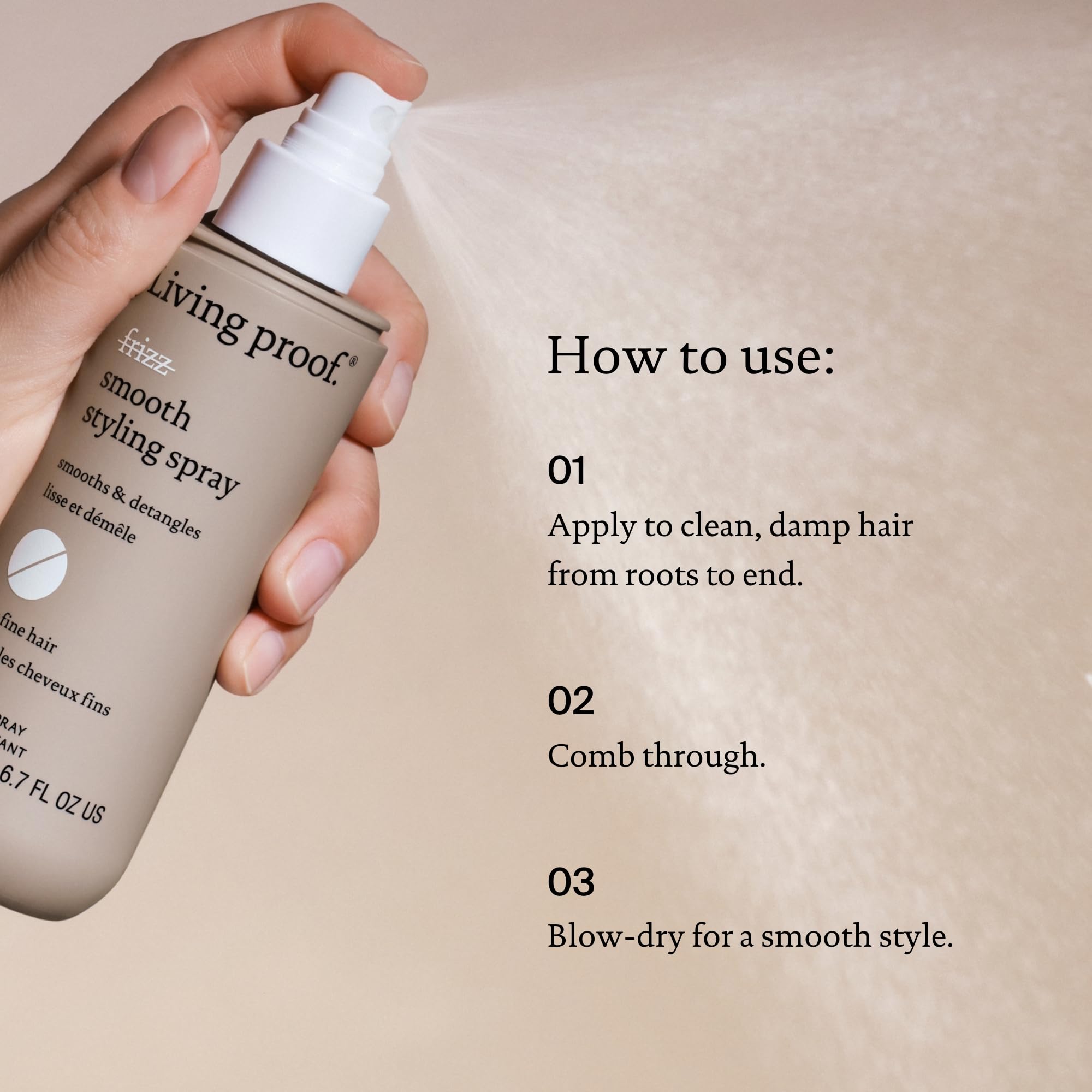 Living Proof No Frizz Smooth Styling Spray 200ml - Anti-Frizz Hair Treatment