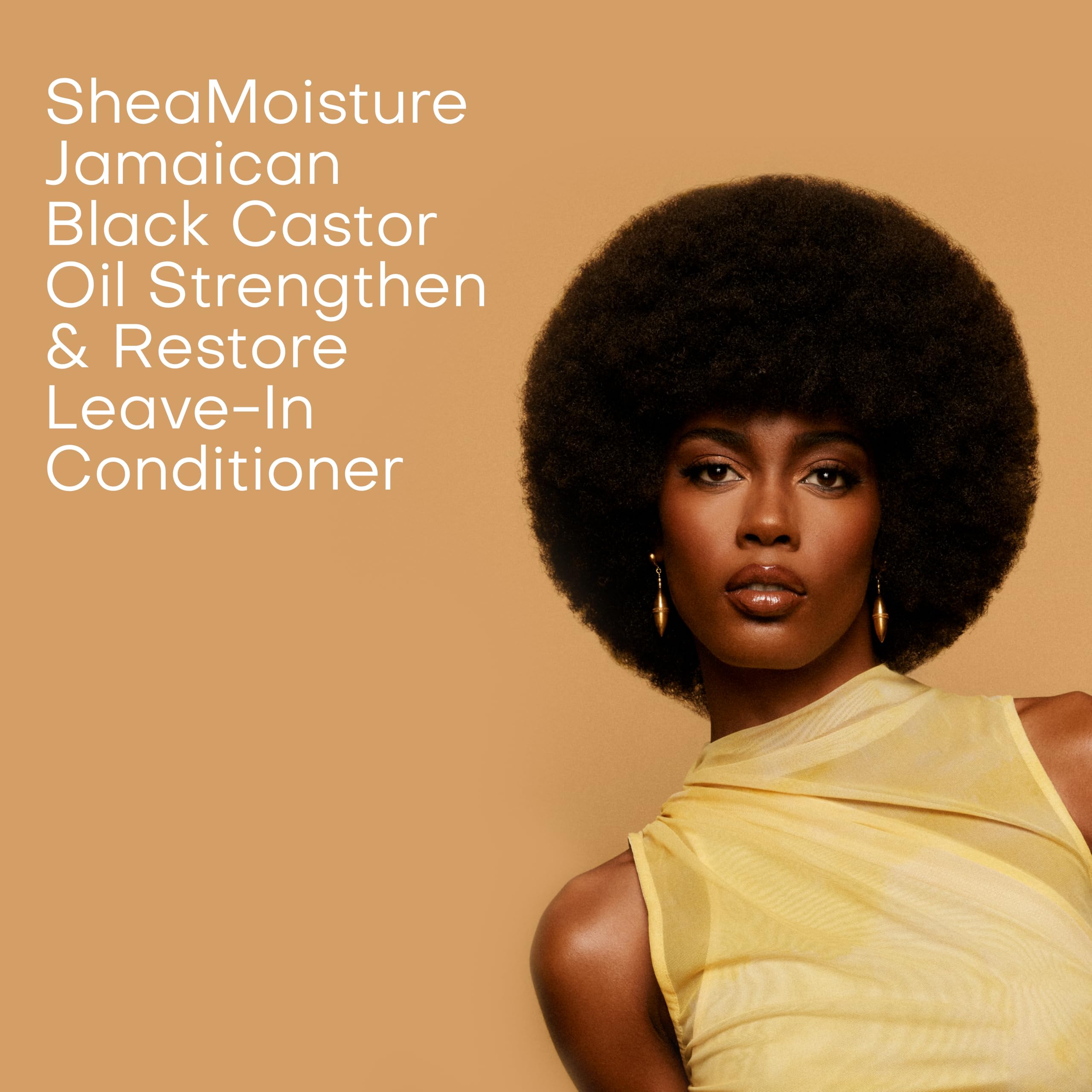 SheaMoisture Jamaican Black Castor Oil Leave-In Conditioner - Sulphate-Free, Shea Butter, Peppermint - 431ml