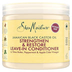 SheaMoisture Jamaican Black Castor Oil Leave-In Conditioner - Sulphate-Free, Shea Butter, Peppermint - 431ml