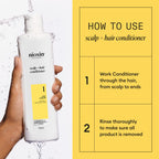 Nioxin System 1 Scalp + Hair Conditioner - Hair Thickening Conditioner for Natural Hair with Light Thinning - with Niacinamide (300ml)