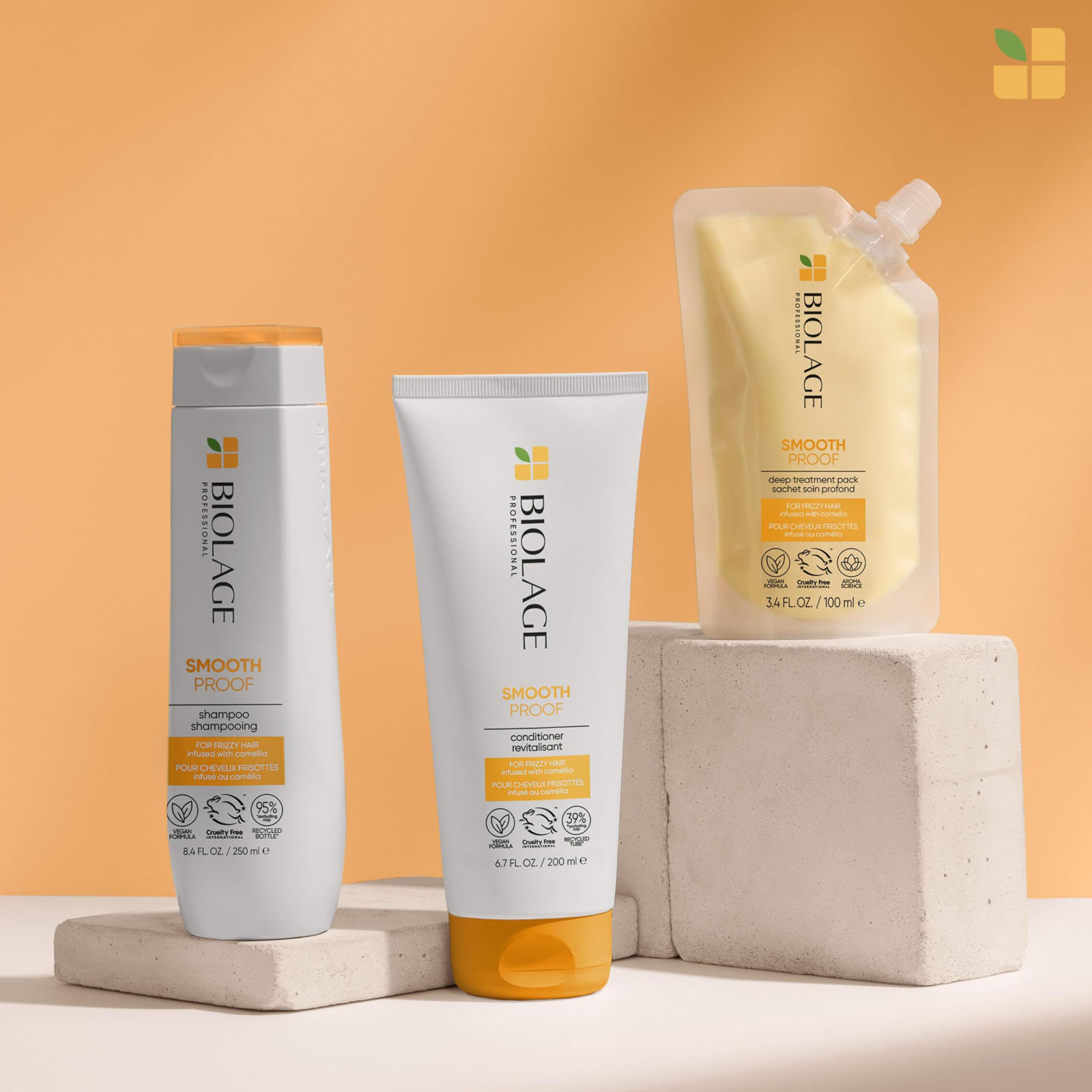 Biolage ,SmoothProof ,Conditioner Smoothing Conditioner ,for Frizzy Hair 200 ml - Damaged Box