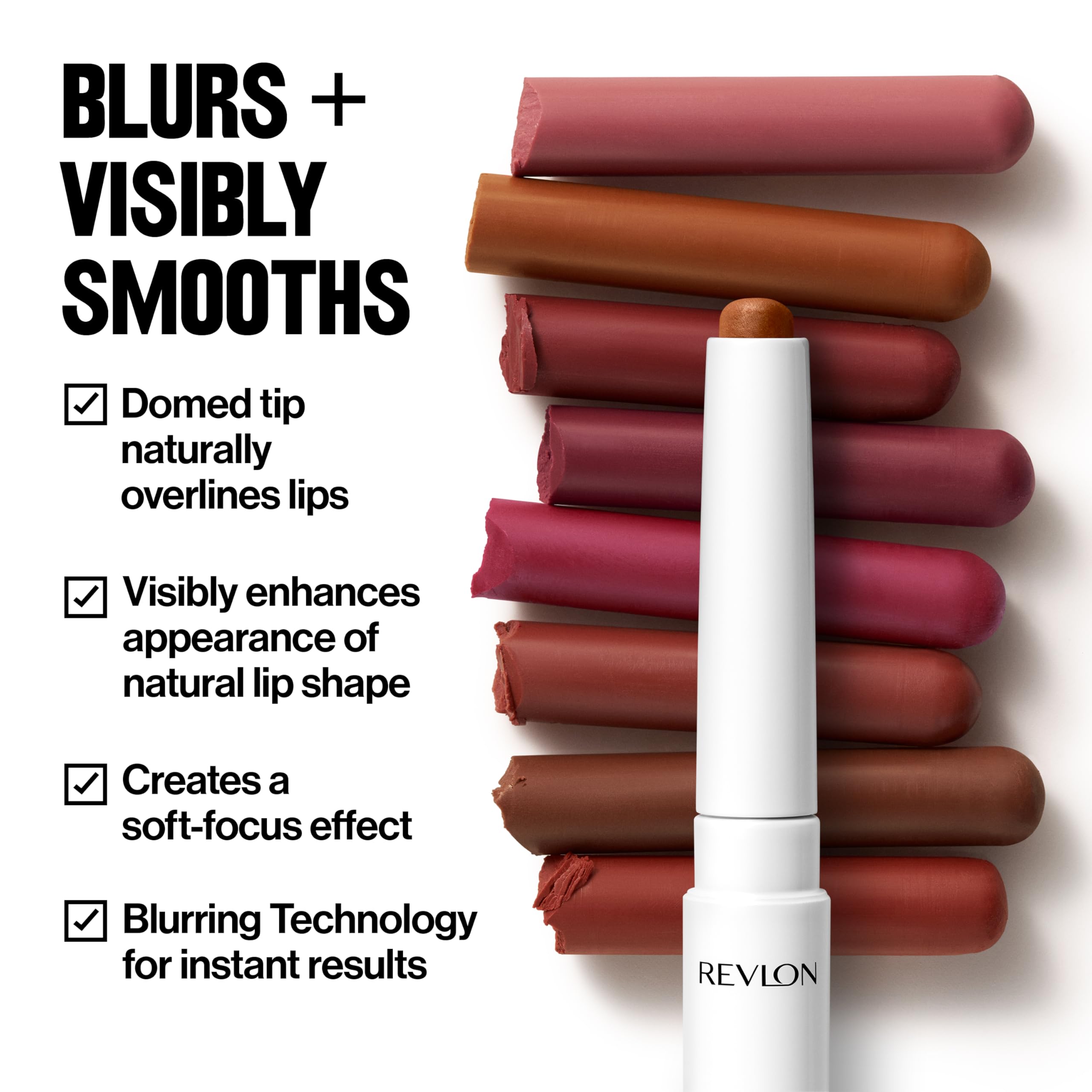 Revlon PhotoReady Instant Blur Liner, Blurring Lip Liner for Fuller, Smoother Lips with Soft-Focus Matte Finish, Dewy