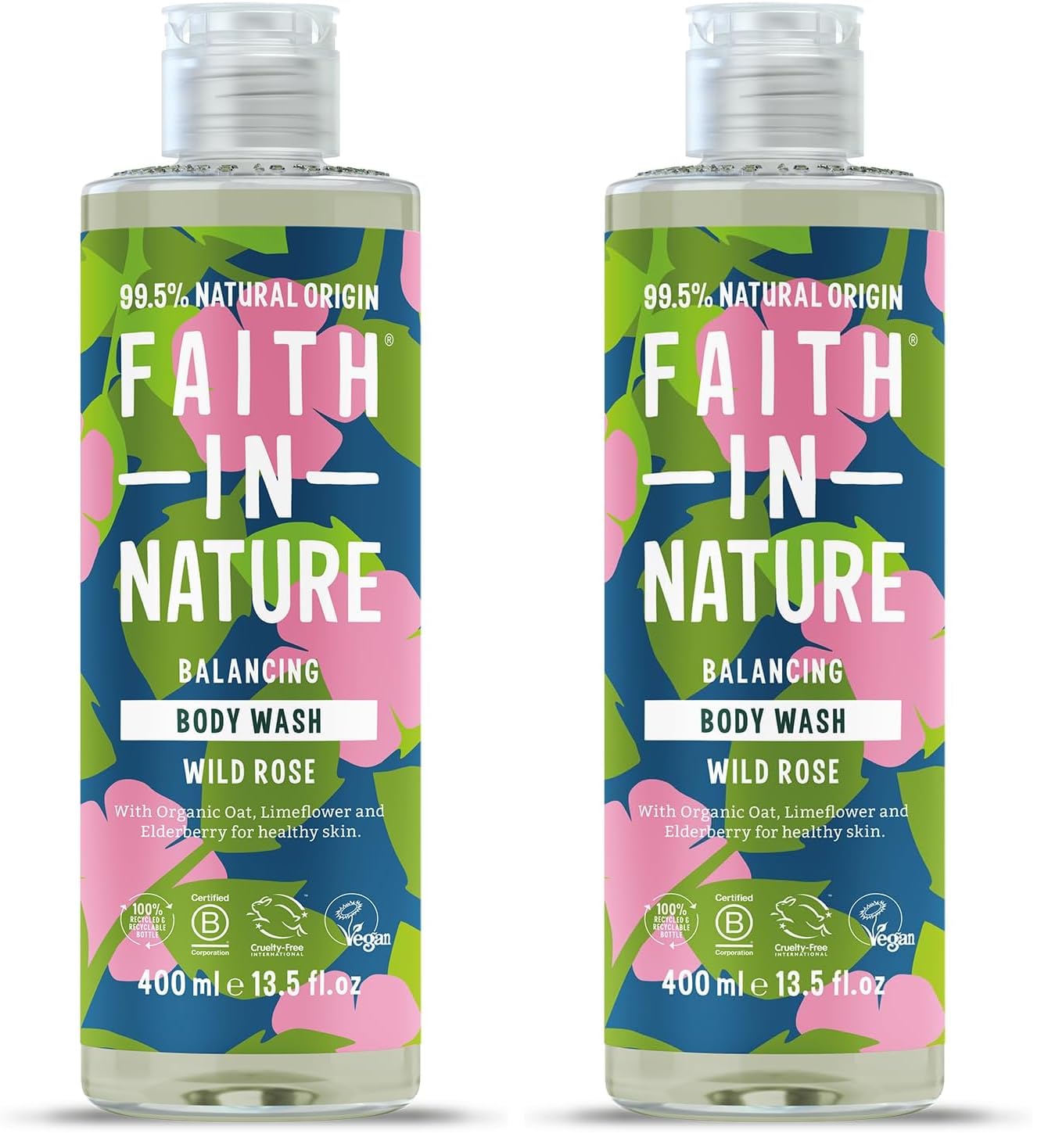 Faith In Nature Natural Dragon Fruit Body Wash, Rejuvenating Shower Gel, Vegan and Cruelty Free, No SLS or Parabens, 400 ml