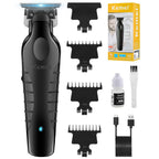 KEMEI 2299 Professional Hair Clipper for Men - Cordless Electric Beard Trimmer, Zero Gapped T-Blade with 3 Guide Combs