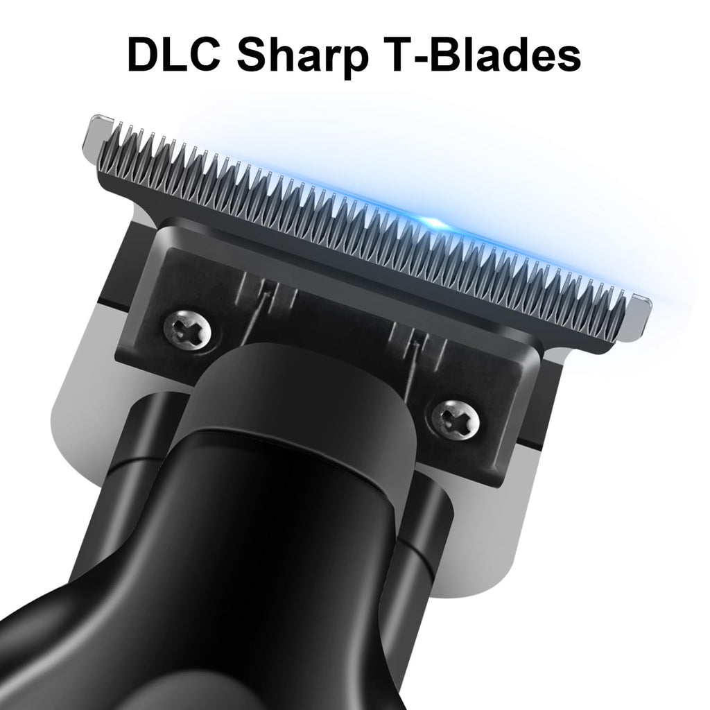 KEMEI 2299 Professional Hair Clipper for Men - Cordless Electric Beard Trimmer, Zero Gapped T-Blade with 3 Guide Combs