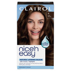 CLAIROL NICE'N EASY CR`EME PERMANENT HAIR DYE - 4 DARK BROWN - Damaged Box